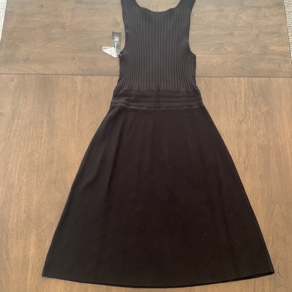 INC Black Sleeveless V- neck sweater dress. Size Large. New ! - Picture 9 of 9